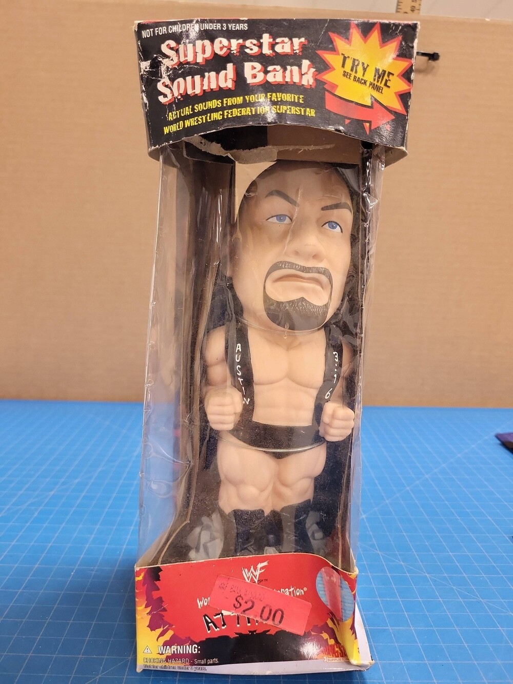WWF Attitude Superstar Sound Bank Stone Cold Steve Austin Titan Sports 1998